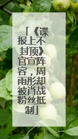 《谍报上不封顶》官宣阵容，周雨彤却被肖战粉丝抵制