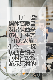 「广电融媒体高质量发展陕西采访行」生态打底 农旅生金——探访西营镇蔓营村省级旅游示范村的振兴密码