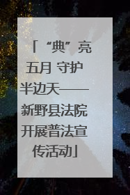 “典”亮五月 守护半边天——新野县法院开展普法宣传活动