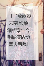 “放歌彩云南 银龄颂华章”合唱展演活动盛大启幕