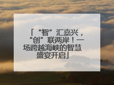 “智”汇嘉兴，“创”联两岸！一场跨越海峡的智慧盛宴开启