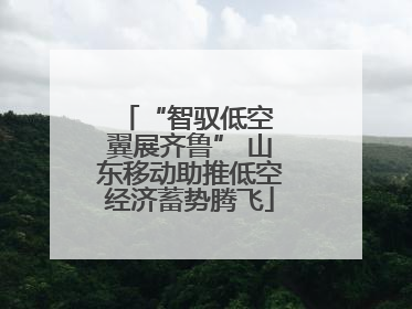 “智驭低空 翼展齐鲁” 山东移动助推低空经济蓄势腾飞
