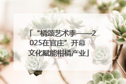 “橘颂艺术季——2025在官庄”开幕 文化赋能柑橘产业