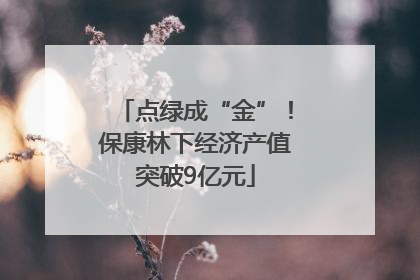 点绿成“金”！保康林下经济产值突破9亿元