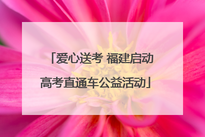 爱心送考 福建启动高考直通车公益活动