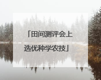 田间测评会上选优种学农技