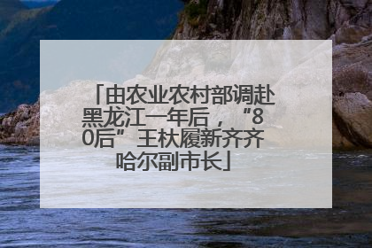 由农业农村部调赴黑龙江一年后，“80后”王杕履新齐齐哈尔副市长