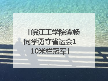 皖江工学院谭畅同学勇夺省运会110米栏冠军