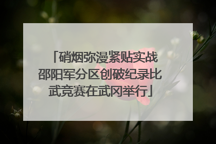 硝烟弥漫紧贴实战 邵阳军分区创破纪录比武竞赛在武冈举行