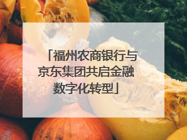 福州农商银行与京东集团共启金融数字化转型