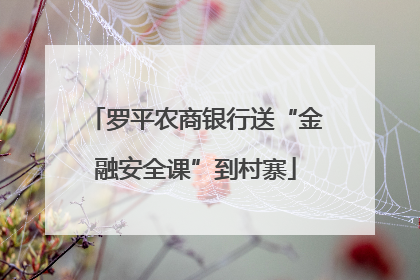 罗平农商银行送“金融安全课”到村寨