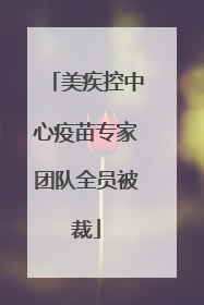美疾控中心疫苗专家团队全员被裁