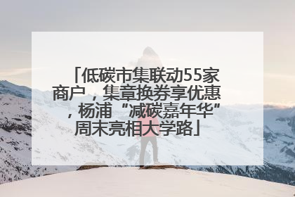低碳市集联动55家商户，集章换券享优惠，杨浦“减碳嘉年华”周末亮相大学路