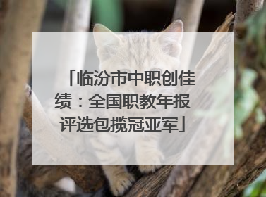 临汾市中职创佳绩：全国职教年报评选包揽冠亚军