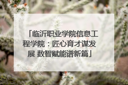 临沂职业学院信息工程学院：匠心育才谋发展 数智赋能谱新篇