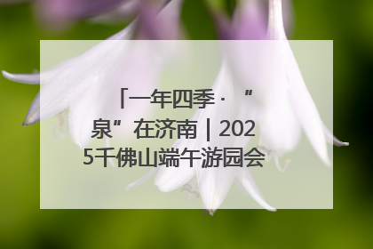 一年四季 · “泉”在济南｜2025千佛山端午游园会邀您共享亲子时光