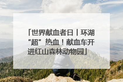 世界献血者日丨环湖“超”热血！献血车开进红山森林动物园
