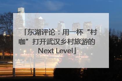 东湖评论：用一杯“村咖”打开武汉乡村旅游的Next Level