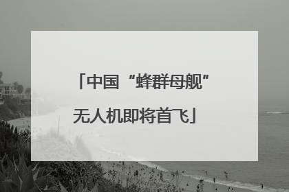 中国“蜂群母舰”无人机即将首飞