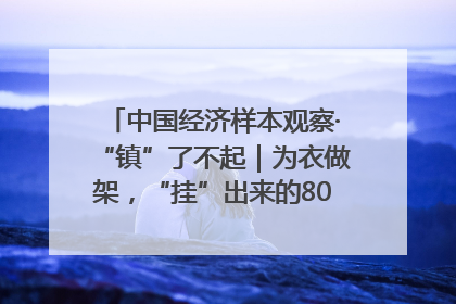 中国经济样本观察·“镇”了不起｜为衣做架，“挂”出来的80亿元“衣架产业”