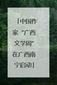 中国作家“广西文学周”在广西南宁启动
