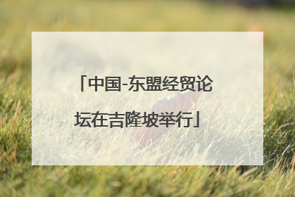 中国-东盟经贸论坛在吉隆坡举行