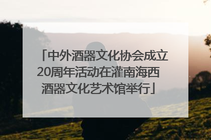 中外酒器文化协会成立20周年活动在灌南海西酒器文化艺术馆举行