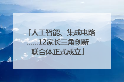 人工智能、集成电路……12家长三角创新联合体正式成立