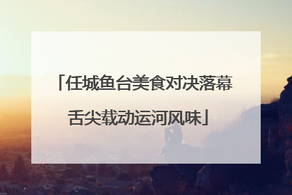 任城鱼台美食对决落幕 舌尖载动运河风味