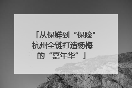 从保鲜到“保险” 杭州全链打造杨梅的“嘉年华”