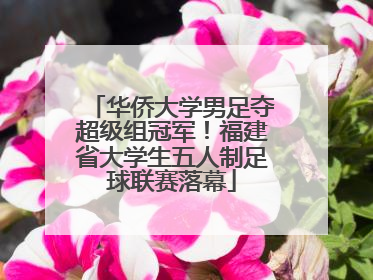 华侨大学男足夺超级组冠军!福建省大学生五人制足球联赛落幕