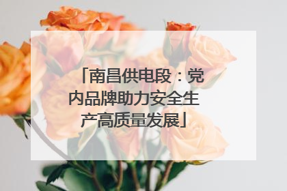 南昌供电段：党内品牌助力安全生产高质量发展