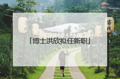 博士洪欣拟任新职