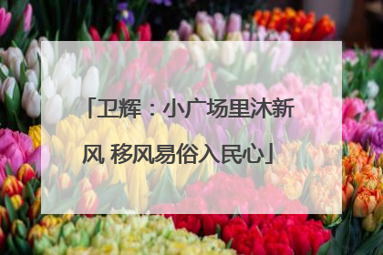 卫辉：小广场里沐新风 移风易俗入民心