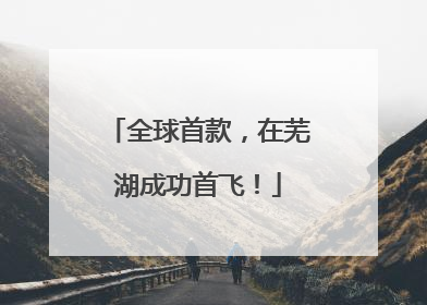 全球首款，在芜湖成功首飞！