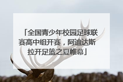 全国青少年校园足球联赛高中组开赛，阿迪达斯拉开足篮之夏帷幕