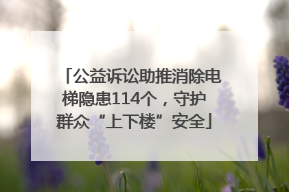 公益诉讼助推消除电梯隐患114个，守护群众“上下楼”安全