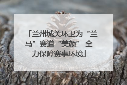 兰州城关环卫为“兰马”赛道“美颜” 全力保障赛事环境