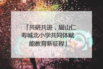 共研共进，眉山仁寿城北小学共同体赋能教育新征程