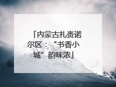 内蒙古扎赉诺尔区：“书香小城”韵味浓