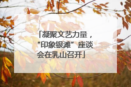 凝聚文艺力量，“印象银滩”座谈会在乳山召开
