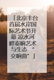 北京丰台首届水岸国际艺术节开幕 凉水河畔奏响艺术与生态 “交响曲”