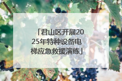 君山区开展2025年特种设备电梯应急救援演练