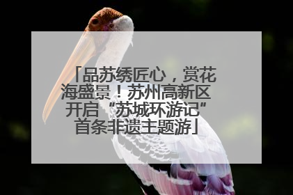 品苏绣匠心，赏花海盛景！苏州高新区开启“苏城环游记”首条非遗主题游