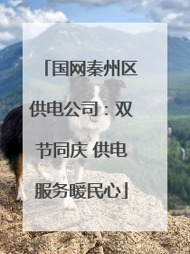 国网秦州区供电公司：双节同庆 供电服务暖民心