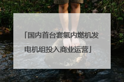 国内首台套氢内燃机发电机组投入商业运营