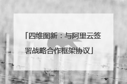 四维图新：与阿里云签署战略合作框架协议