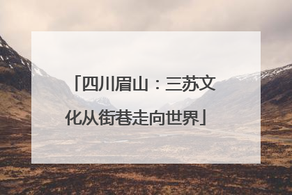 四川眉山：三苏文化从街巷走向世界