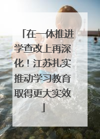 在一体推进学查改上再深化！江苏扎实推动学习教育取得更大实效