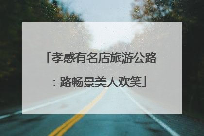 孝感有名店旅游公路：路畅景美人欢笑